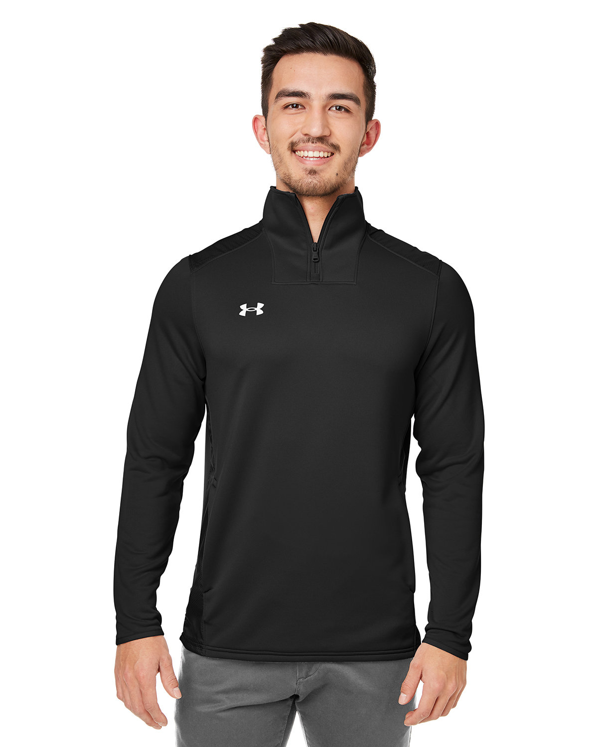 Custom Under Armour - Men's Hustle Quarter-Zip Pullover Sweatshirt