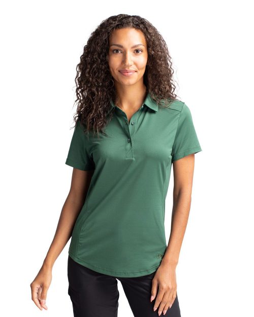 CB Prospect Textured Stretch Womens Short Sleeve Polo
